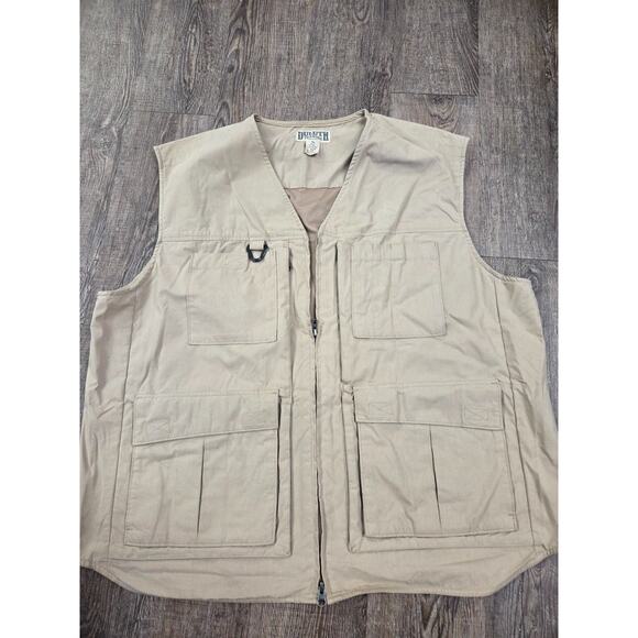 Duluth Vest Men's XL Khaki Hunting Outdoors Gorpcore Fishing Hiking Utility - Picture 1 of 3